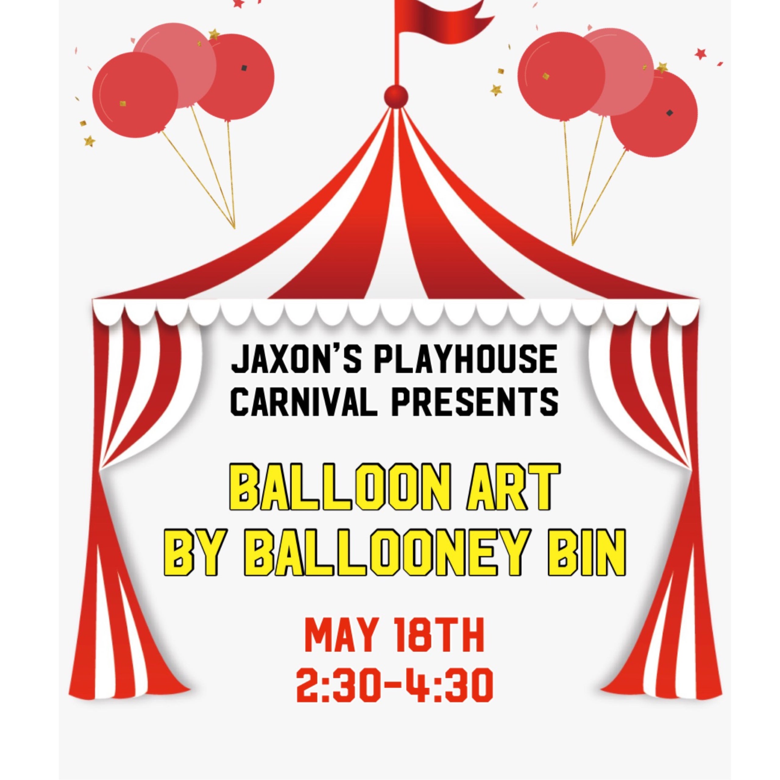 BALLOON ART WITH THE BALLOONEY BIN Jaxon's Playhouse LLC